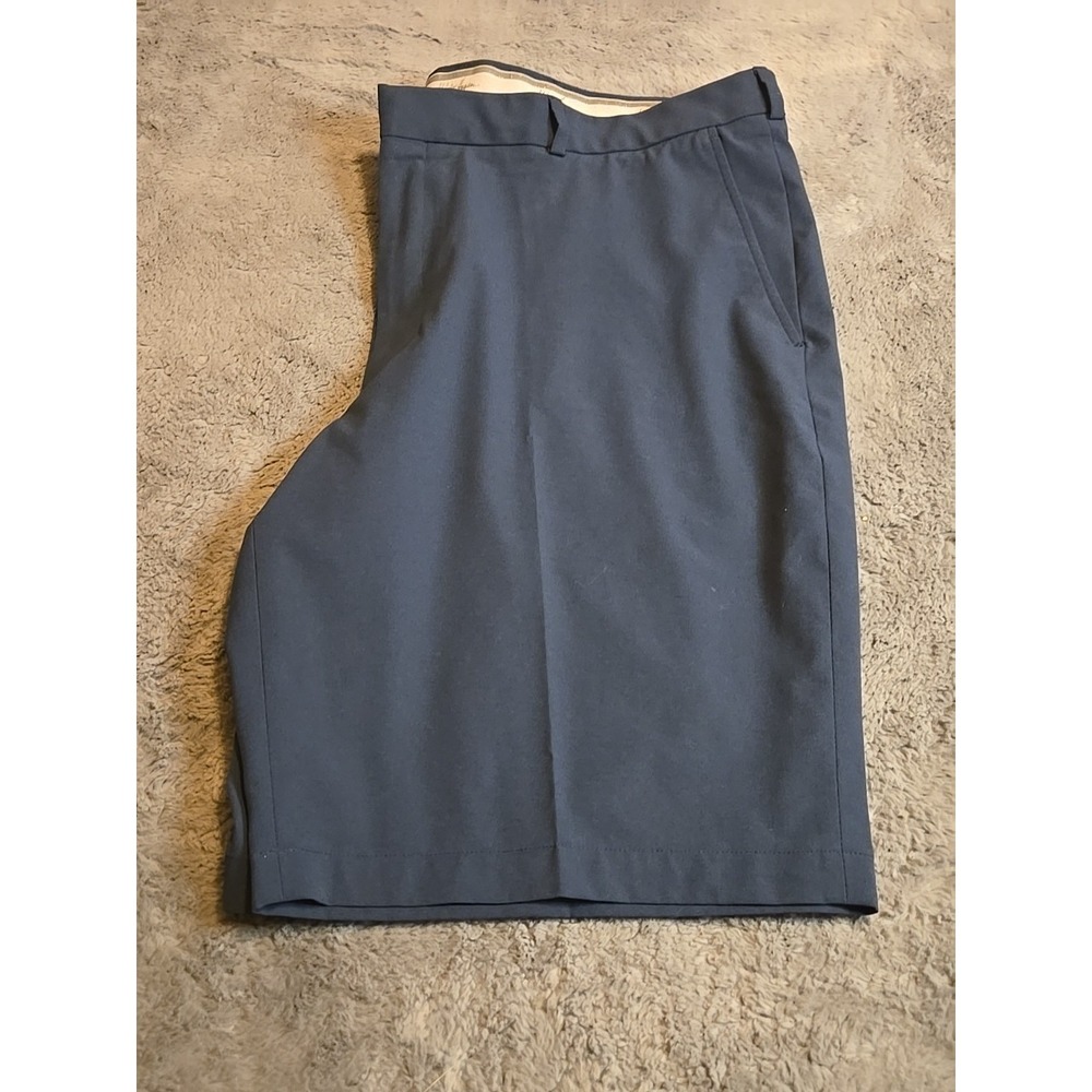 Walter Hagen Golf Shorts Mens 42 Blue Performance Stretch Flat Front EUC Casual - Picture 12 of 12